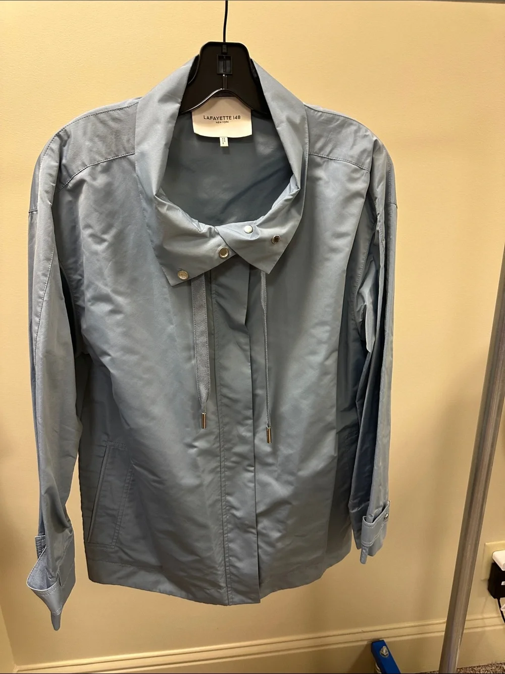 Lafayette 148 New York Dusty Blue Utility Jacket